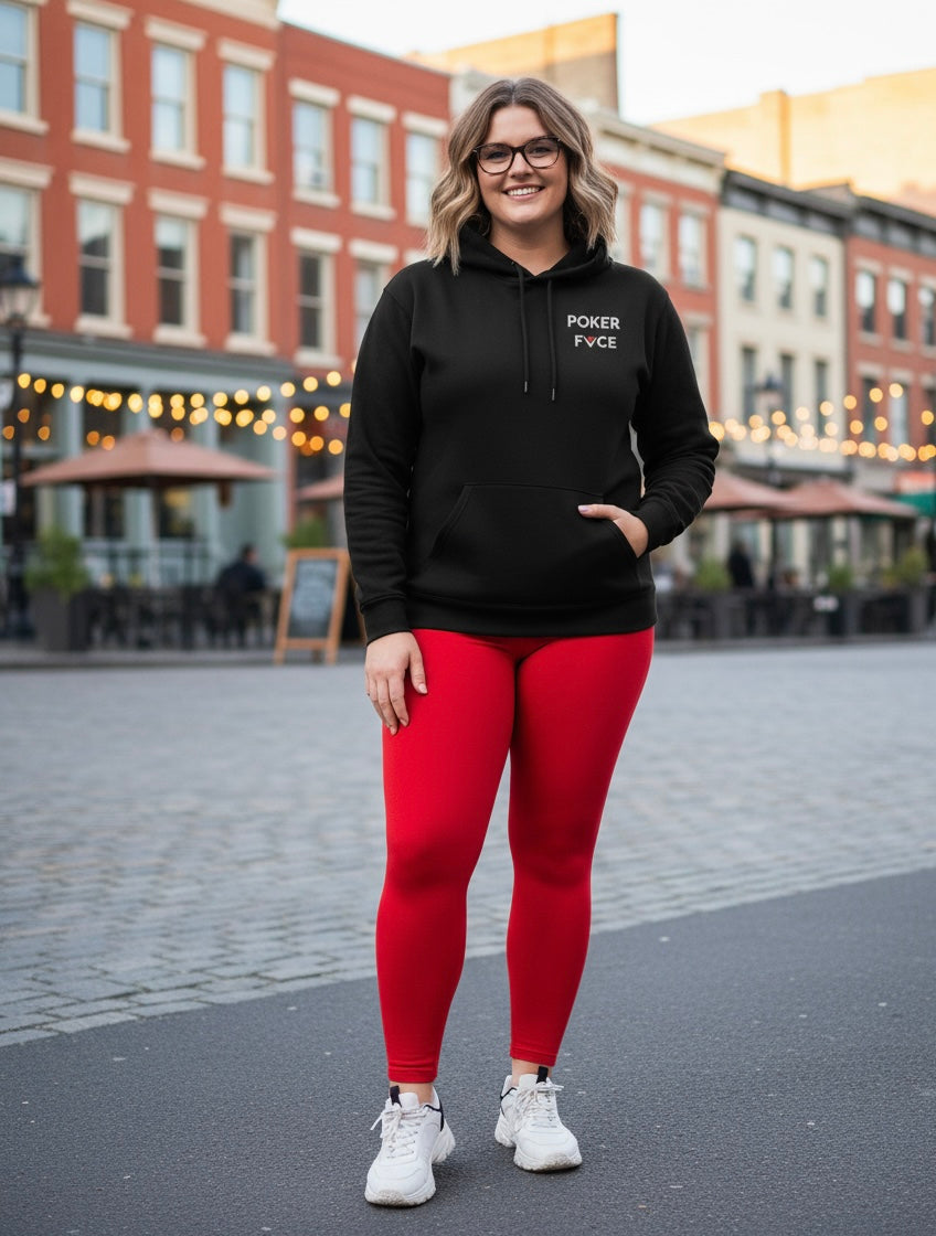 Poker Fvce Womens Unisex BLK Hoodie