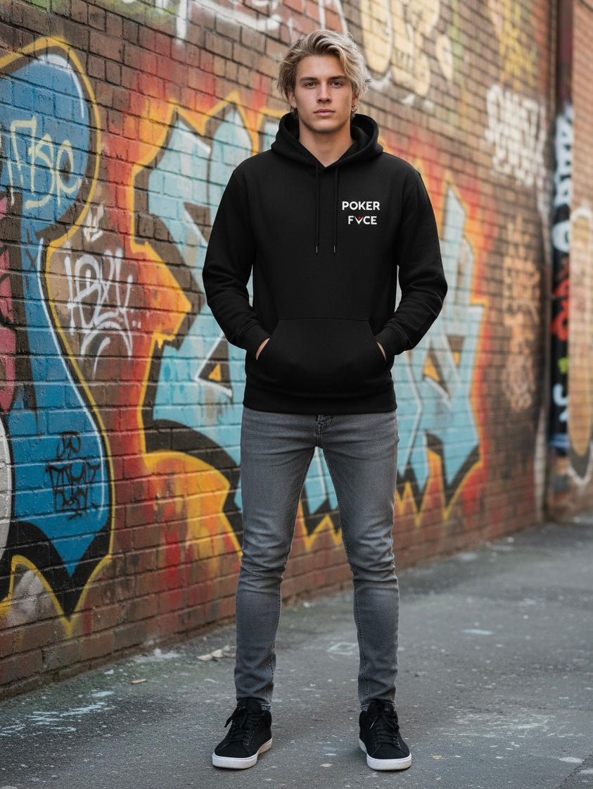 Poker Fvce Mens BLK Hoodie Collection