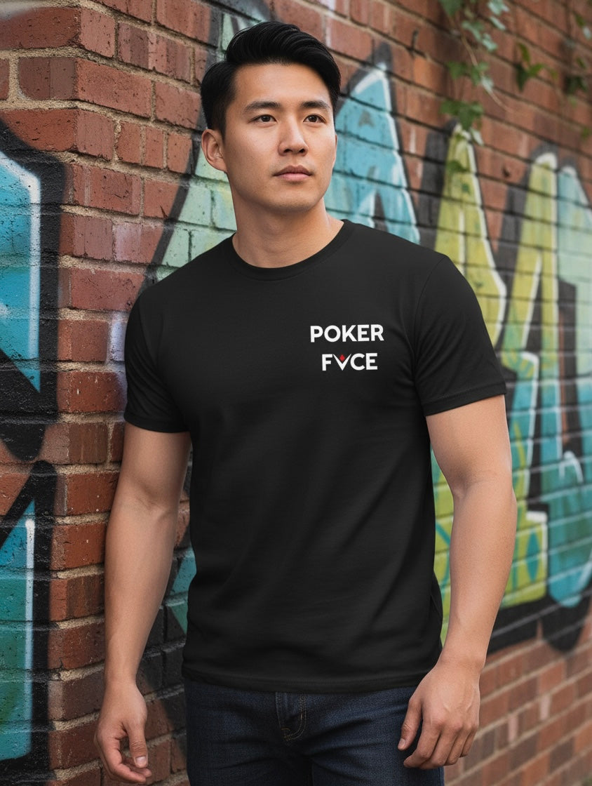 Mens Poker Fvce BLK Classic T Collection